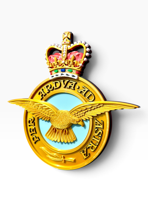 Royal Air Force Emblem – Queen's Crown (MOD Portal Artwork) | Officially Licensed