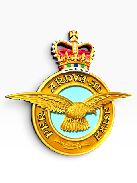 Royal Air Force Emblem – Queen's Crown (MOD Portal Artwork) | Officially Licensed