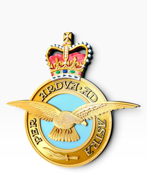 Royal Air Force Emblem – Queen's Crown (MOD Portal Artwork) | Officially Licensed