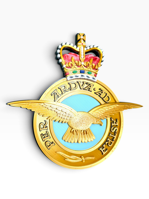Royal Air Force Emblem – Queen's Crown (MOD Portal Artwork) | Officially Licensed