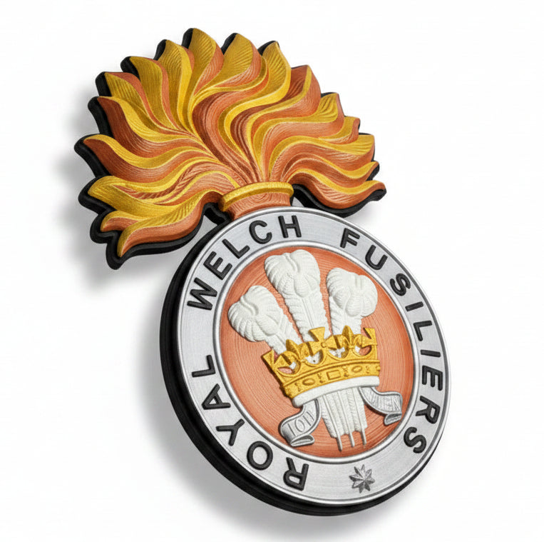 Royal Welch Fusiliers (RWF) Cap Badge | Officially Licensed