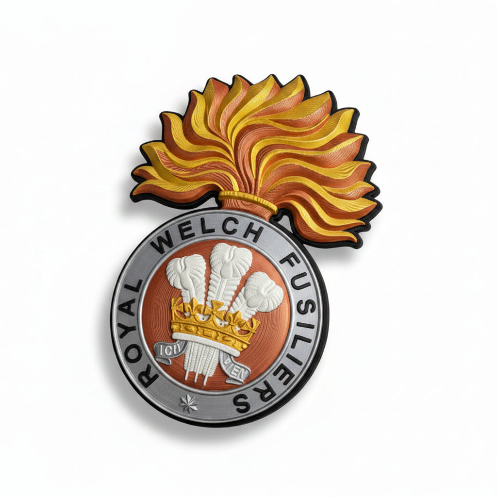 Royal Welch Fusiliers (RWF) Cap Badge | Officially Licensed