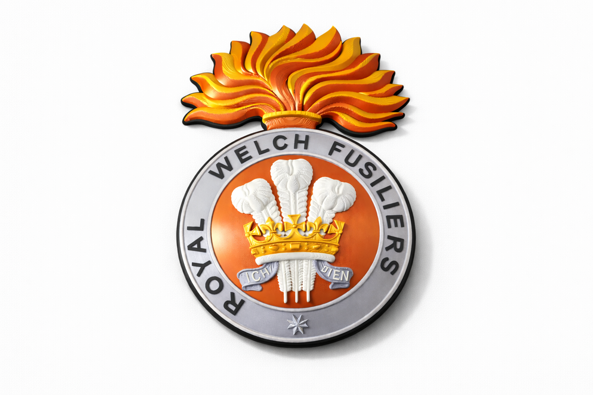 Royal Welch Fusiliers (RWF) Cap Badge | Officially Licensed