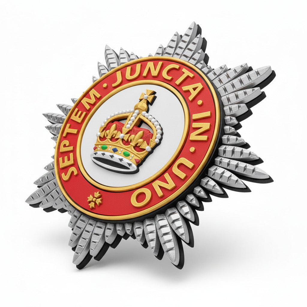 Household Division King's Crown Star Badge | Officially Licensed