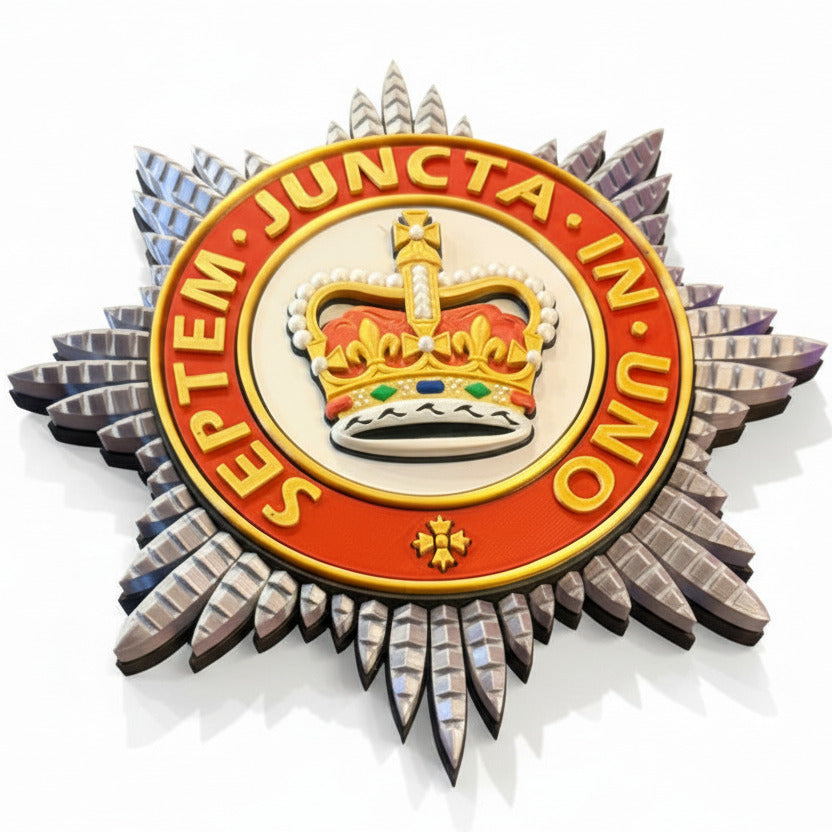 Household Division Queen's Crown Star Badge | Officially Licensed