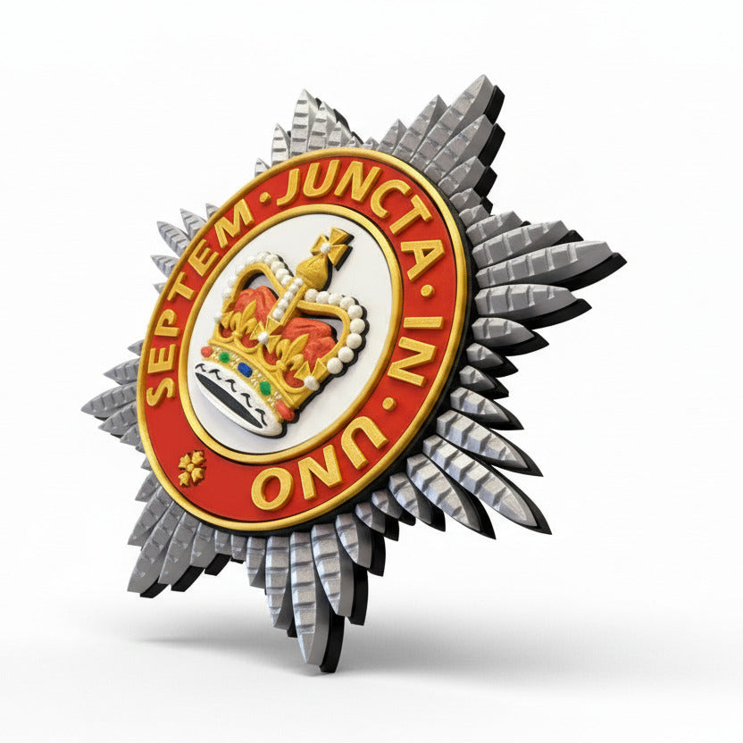 Household Division Queen's Crown Star Badge | Officially Licensed