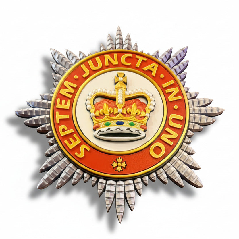Household Division Queen's Crown Star Badge | Officially Licensed