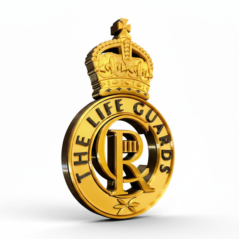 The Life Guards King's Crown Cap Badge | Officially Licensed