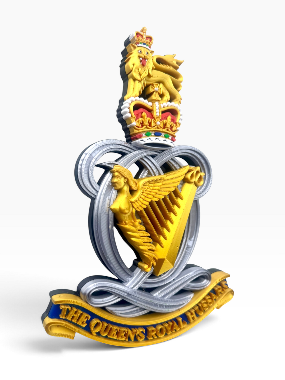 The Queen’s Royal Hussars Cap Badge – Queen’s Crown | Officially Licensed