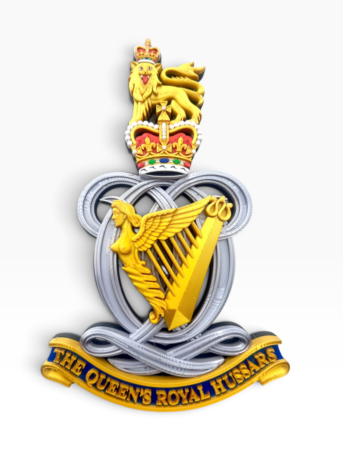 The Queen’s Royal Hussars Cap Badge – Queen’s Crown | Officially Licensed