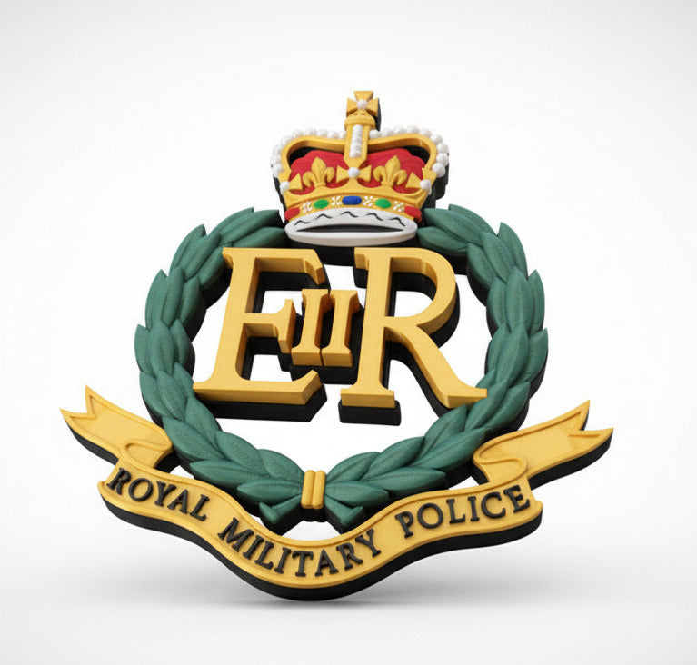 Royal Military Police Queen's Crown Cap Badge | Officially Licensed