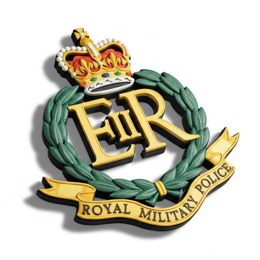 Royal Military Police Queen's Crown Cap Badge | Officially Licensed