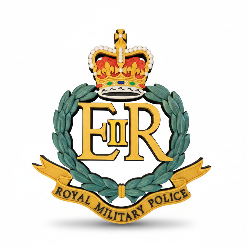 Royal Military Police Queen's Crown Cap Badge | Officially Licensed