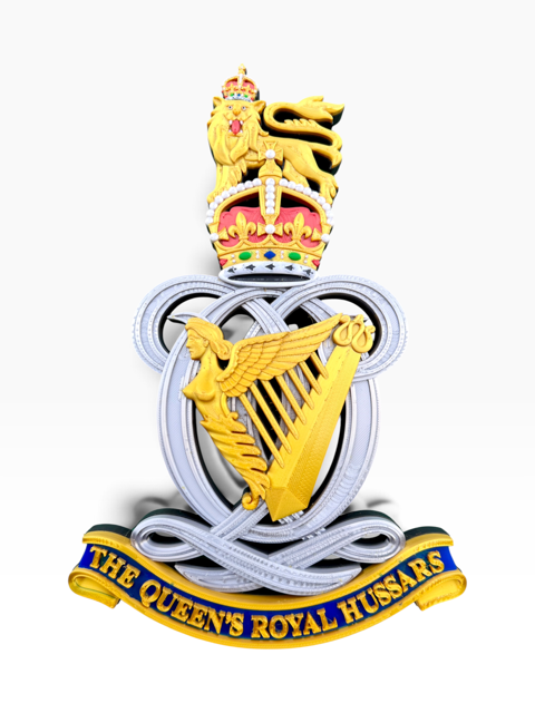 The Queen’s Royal Hussars Cap Badge – King’s Crown | Officially Licensed