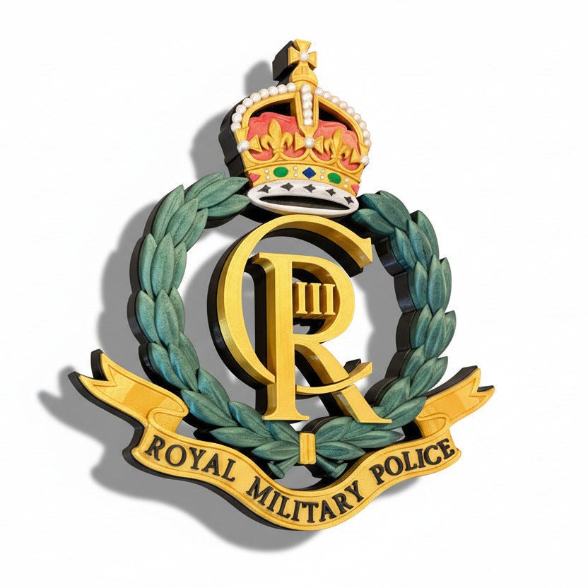 Royal Military Police King's Crown Cap Badge | Officially Licensed