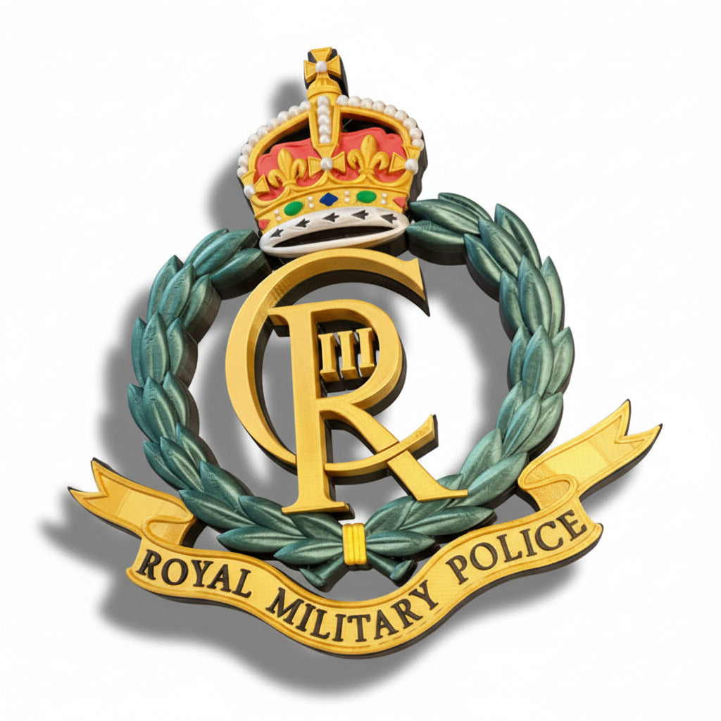 Royal Military Police King's Crown Cap Badge | Officially Licensed