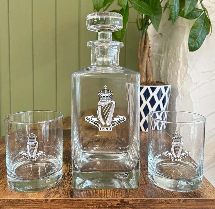 Royal Irish Regiment  - Decanter (New King's Crown)