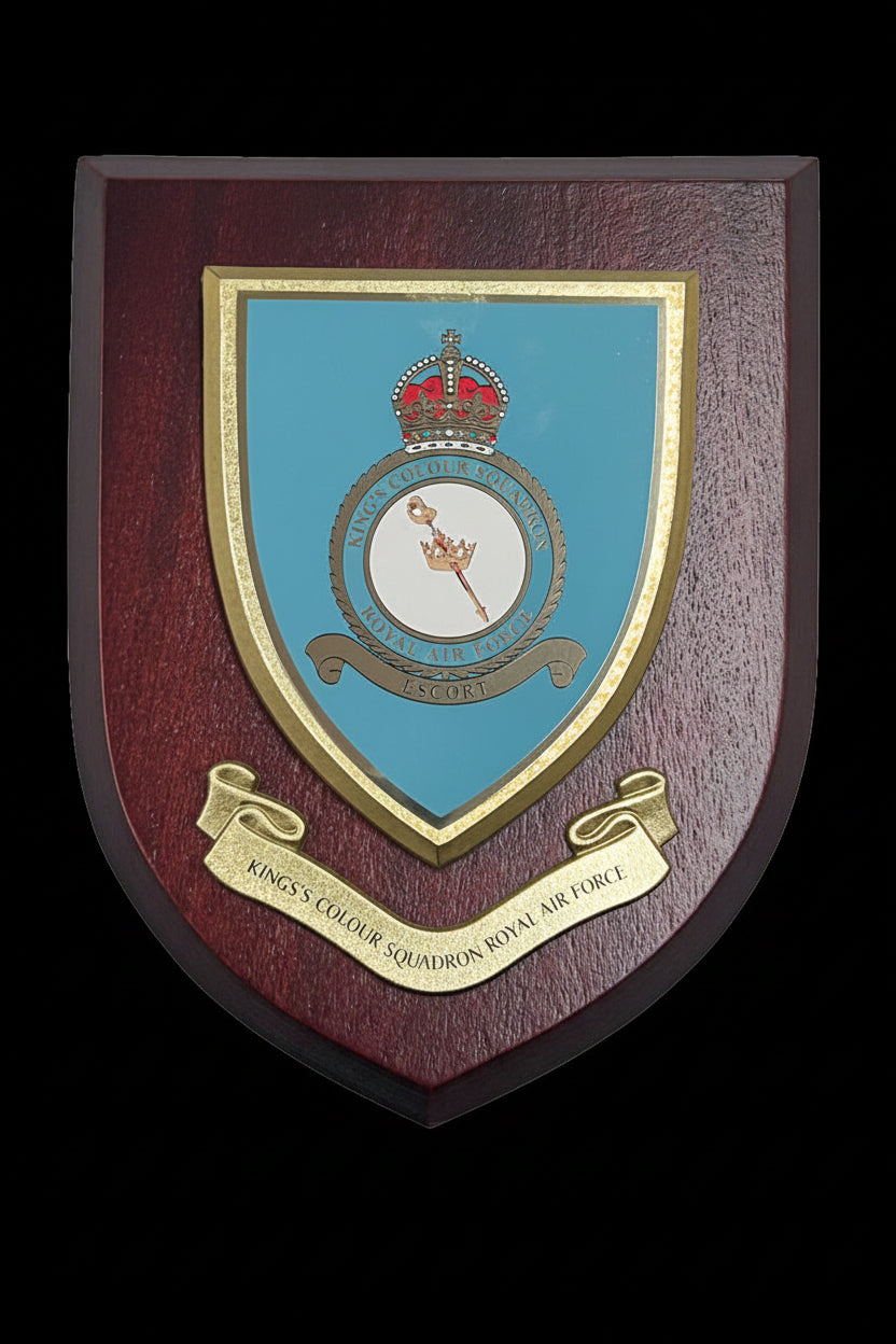 King's Colour Squadron - Royal Air Force - Wall Shield Plaque | MOD Licensed Seller