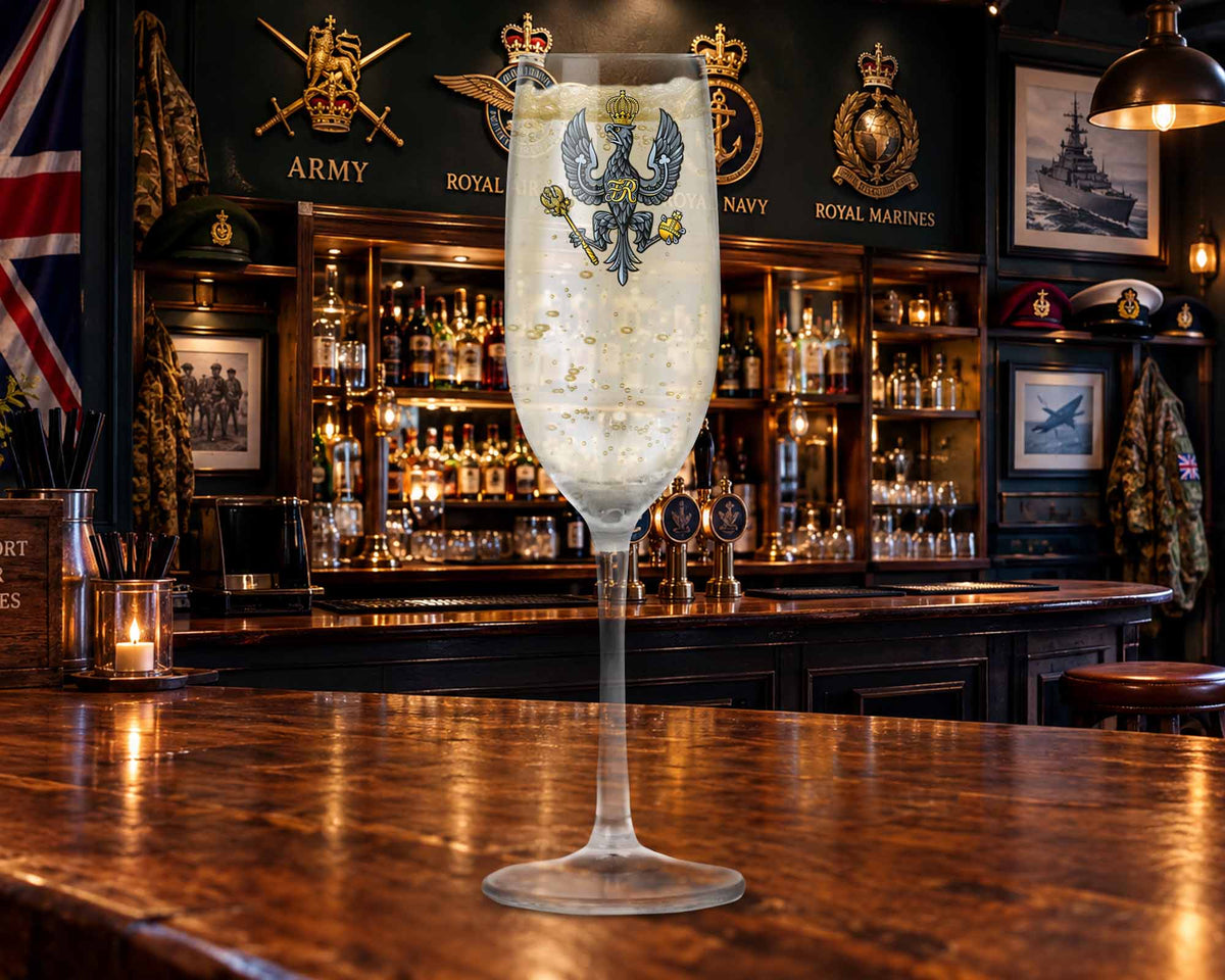 King's Royal Hussars - Champagne/Prosecco Flute Glass