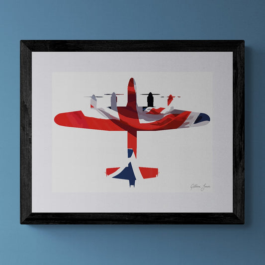 Avro Lancaster Union Flag Print
