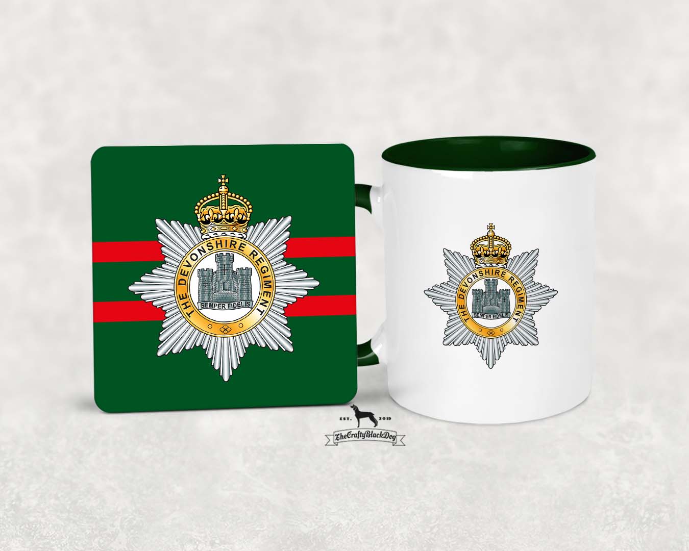 Devonshire Regiment -  - MUG and COASTER SET
