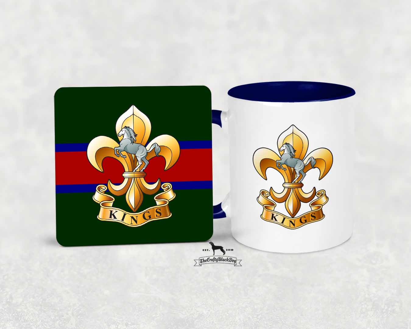 Kings Regiment - Mug and Coaster Set
