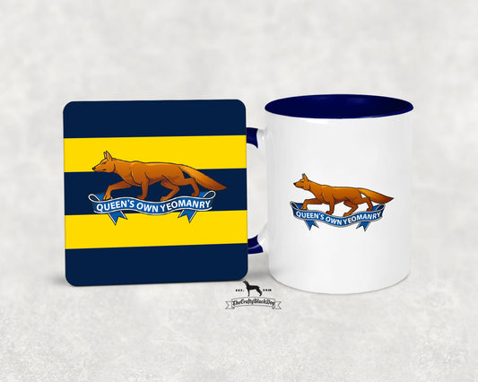 QUEENS OWN YEOMANRY - MUG and COASTER SET