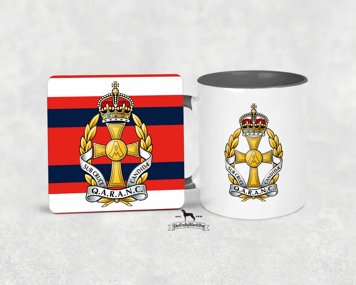 Queen Alexandra's Royal Army Nursing Corps - MUG and COASTER SET KC