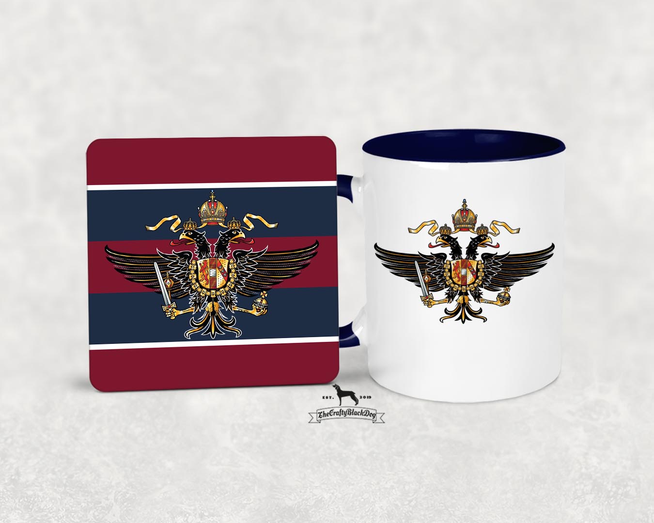 1st The Queen's Dragoon Guards  - Mug And Coaster