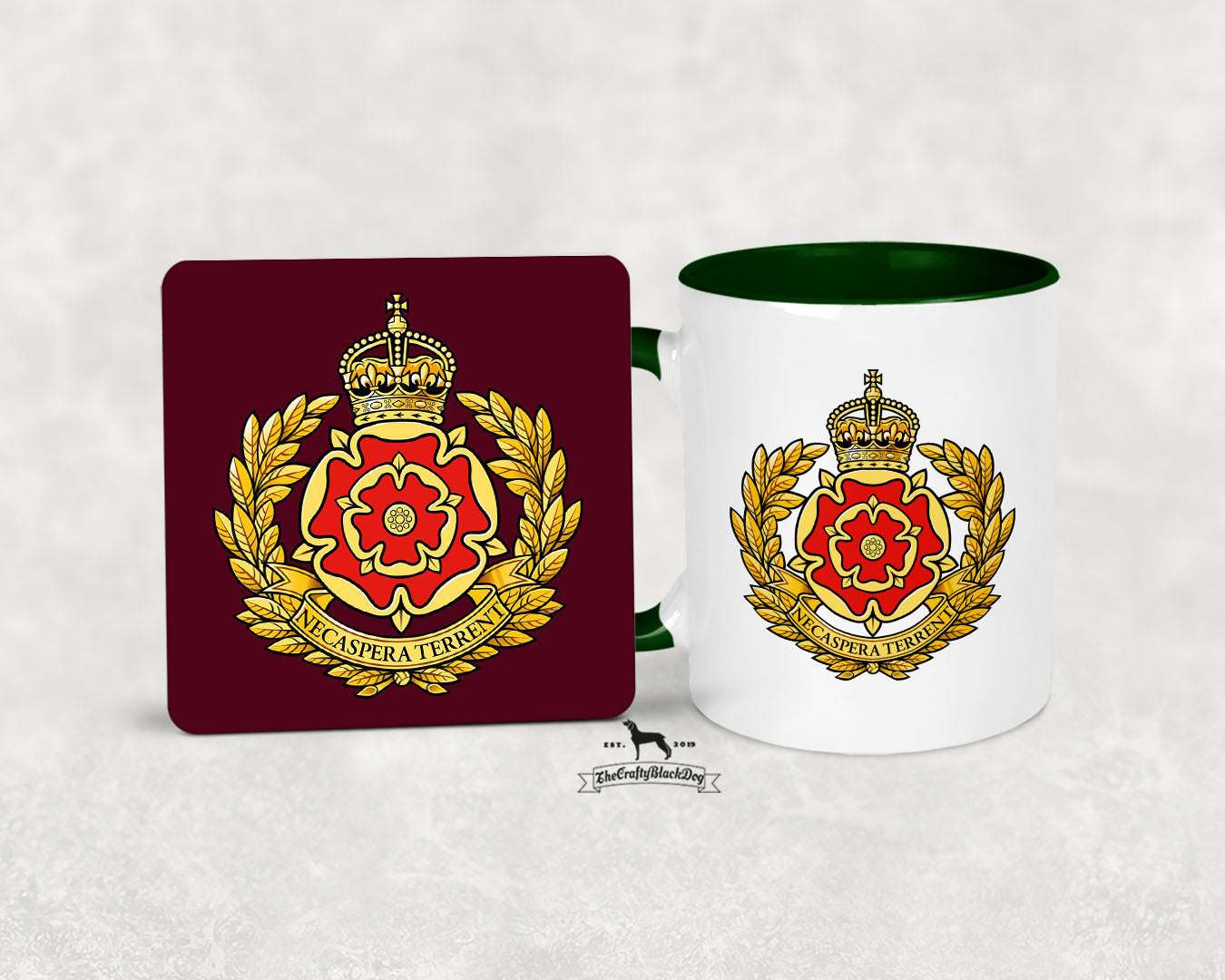 Duke of Lancaster Regiment KC  - Mug And Coaster