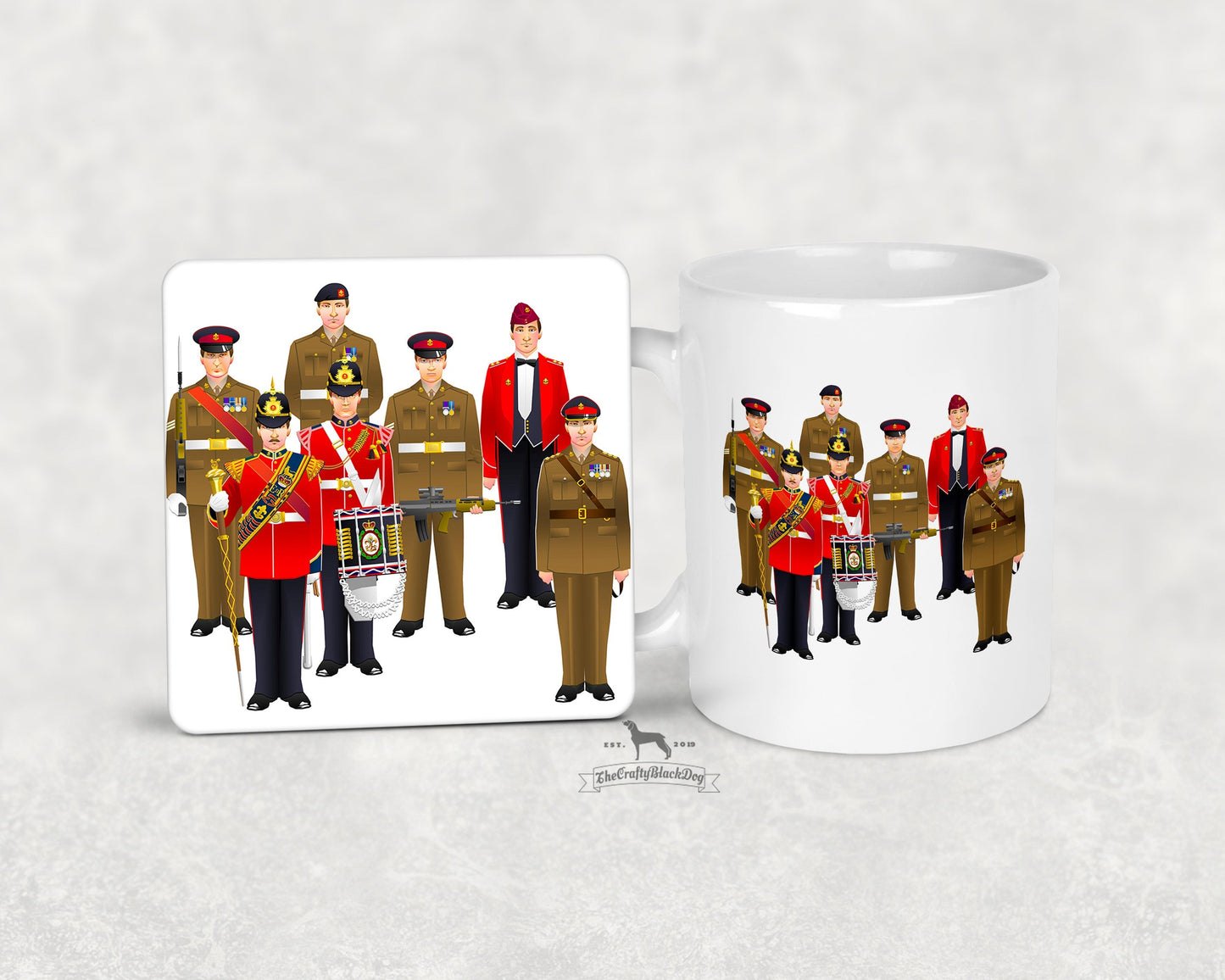 Kings Regiment  - Uniform Mug and Coaster