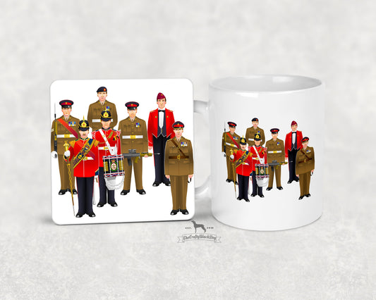 Kings Regiment  - Uniform Mug and Coaster