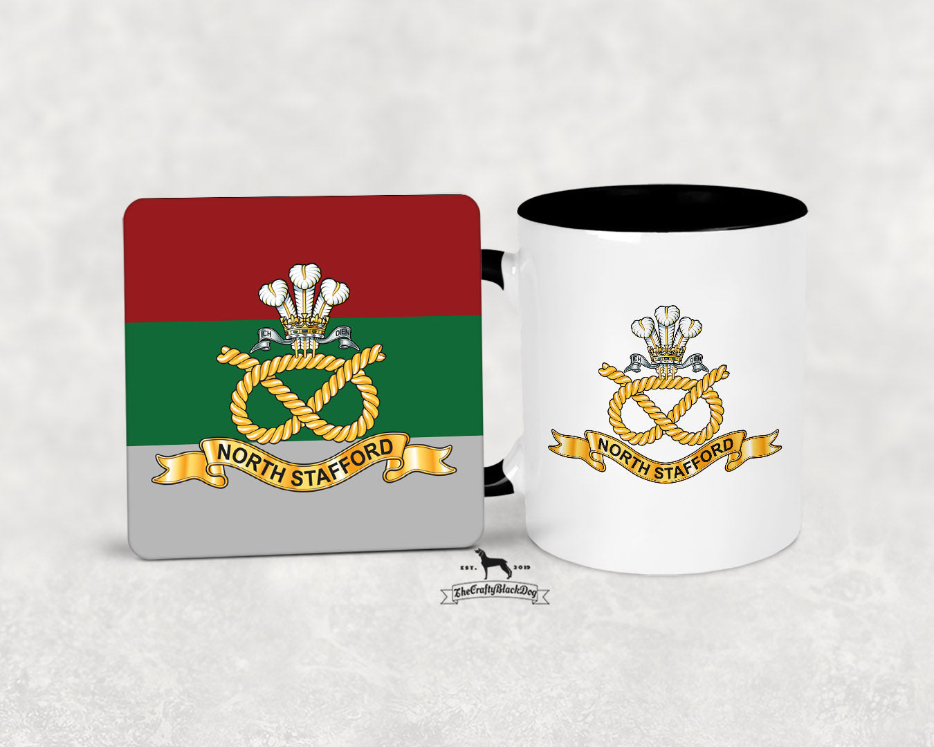 North Staffordshire Regiment  - Mug And Coaster