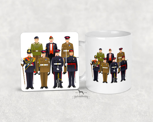 Royal Electrical and Mechanical Engineers  - Uniform Mug and Coaster