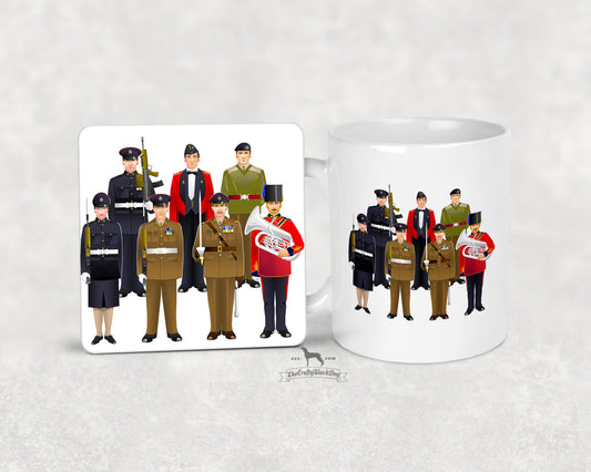 Royal Engineers  - Uniform Mug and Coaster