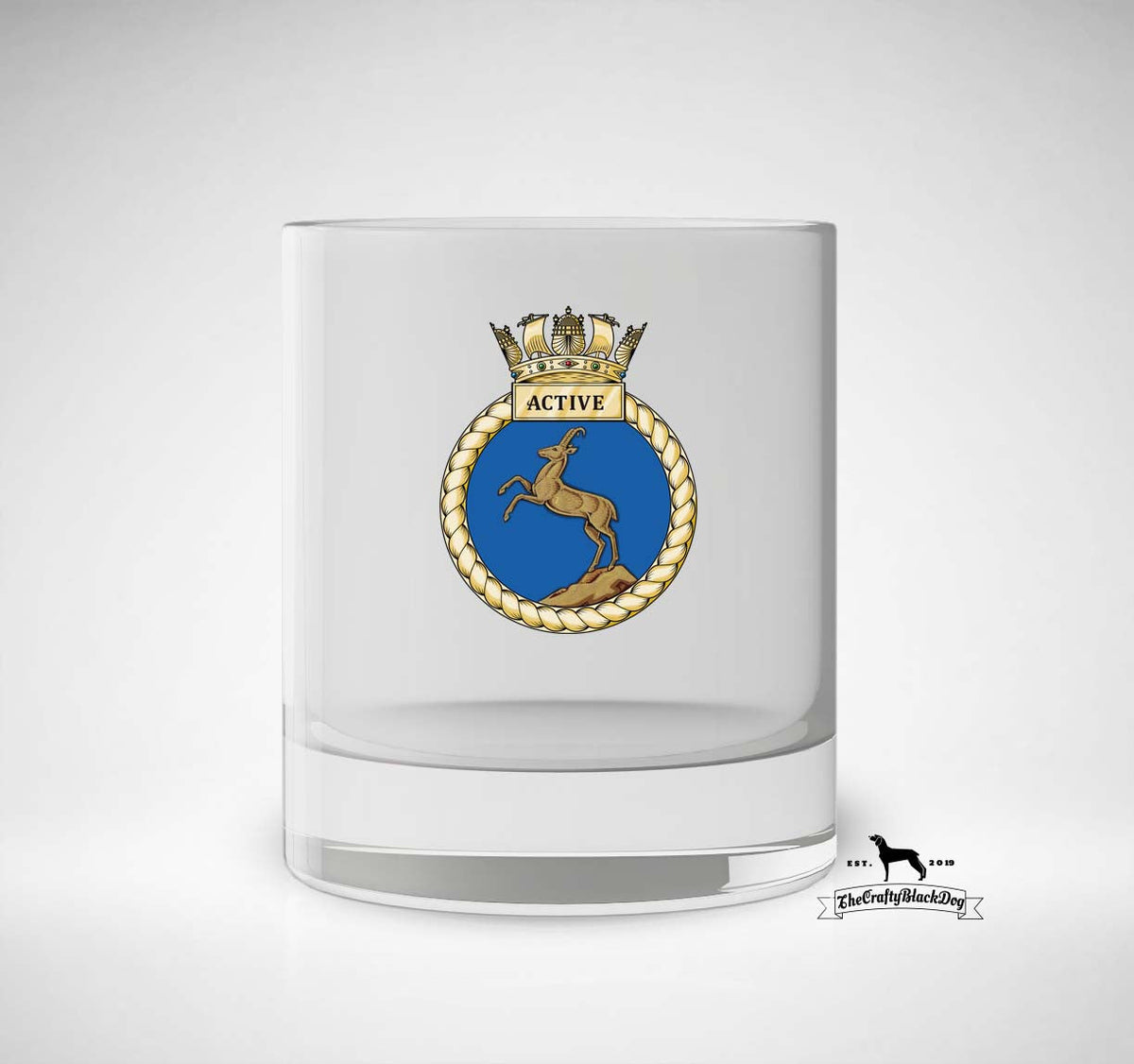 HMS Active - Whiskey/Spirit Glass