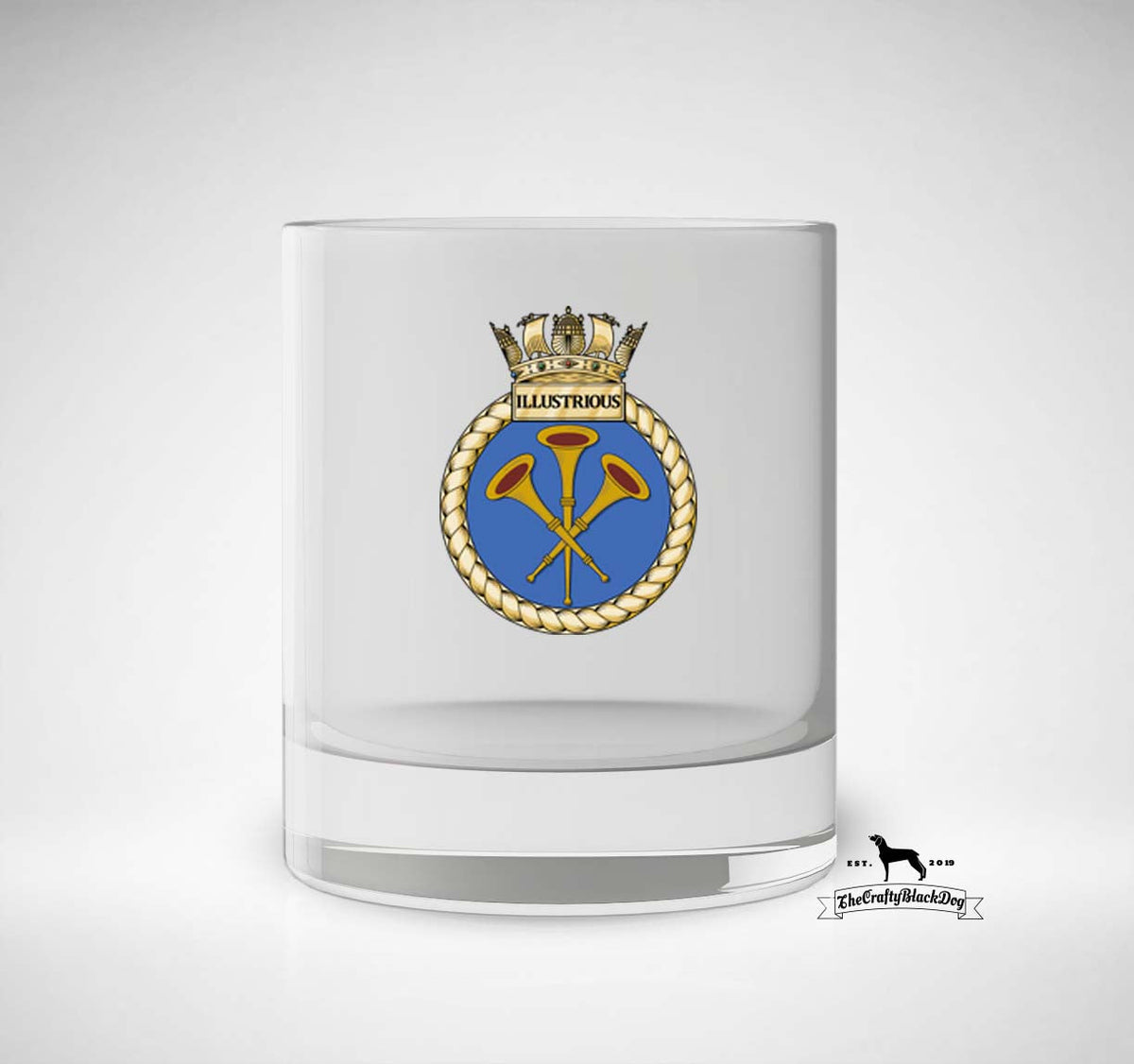 HMS Illustrious - Whiskey/Spirit Glass