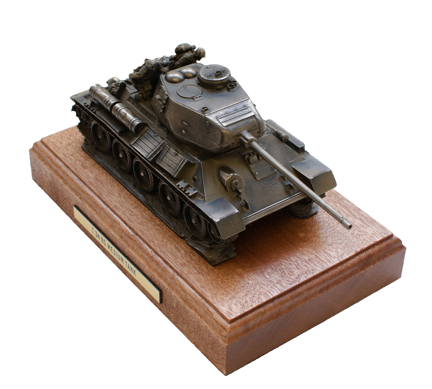 T-34 Medium Tank Cold Cast Bronze Military Statue