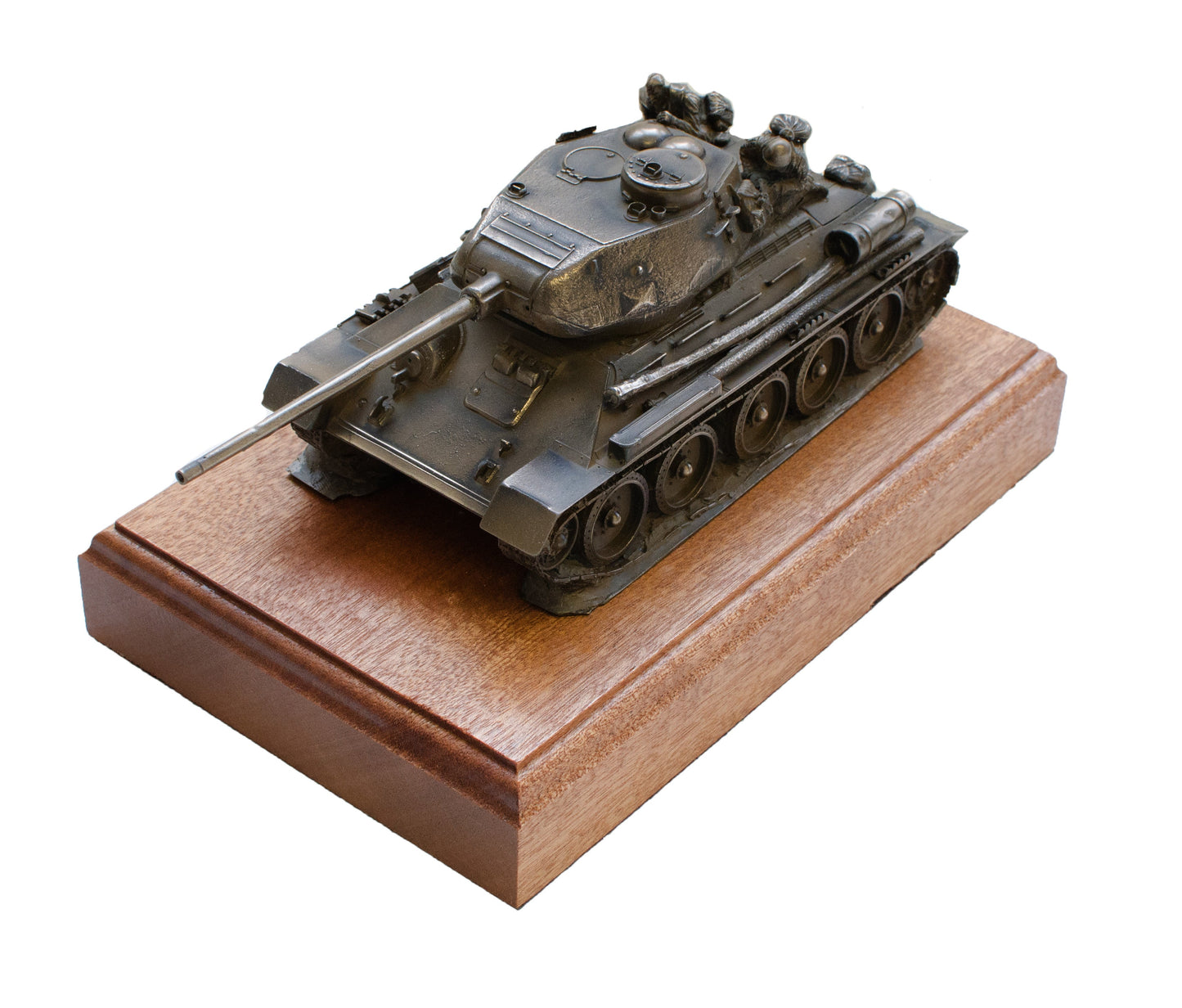 T-34 Medium Tank Cold Cast Bronze Military Statue