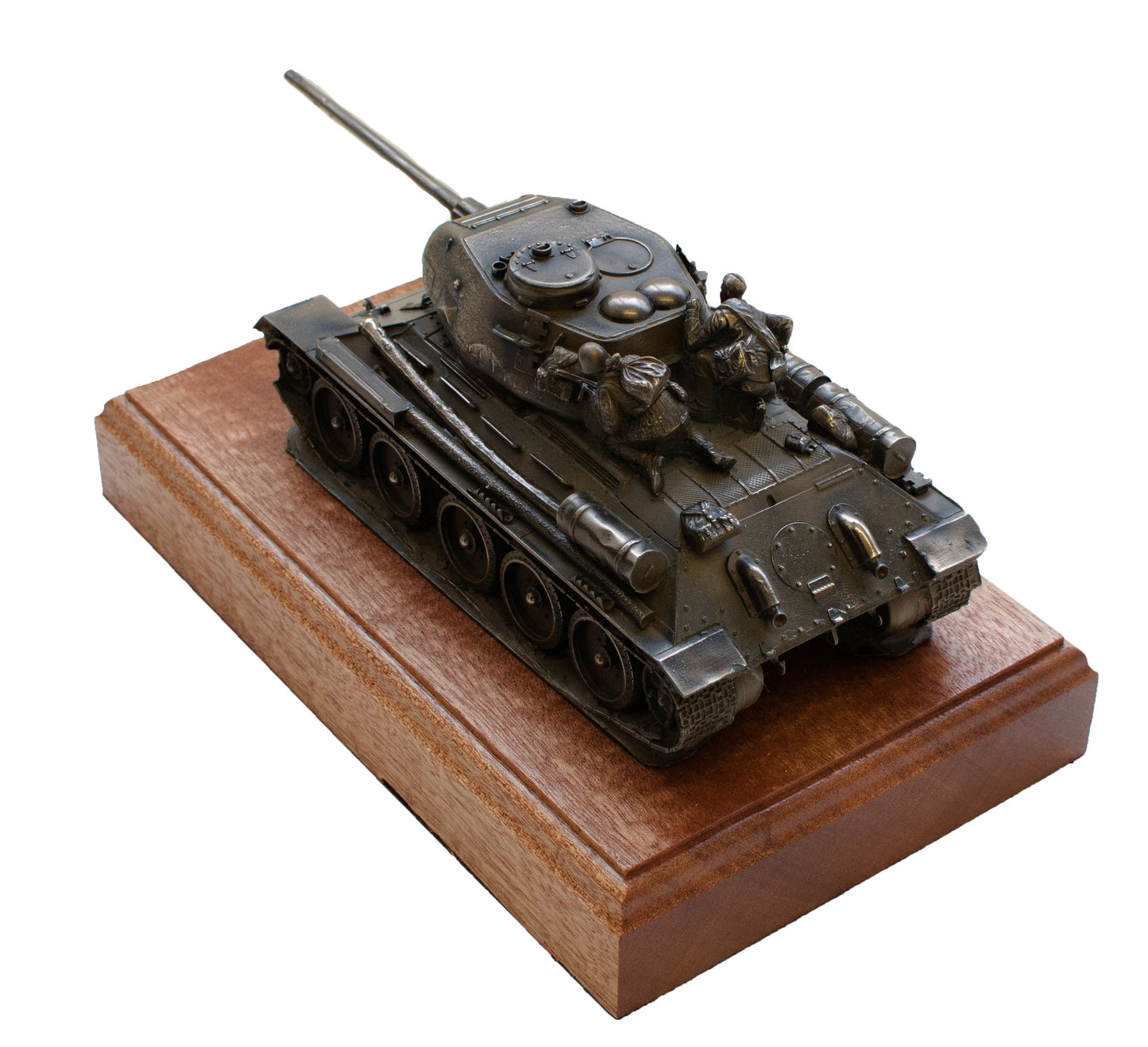 T-34 Medium Tank Cold Cast Bronze Military Statue