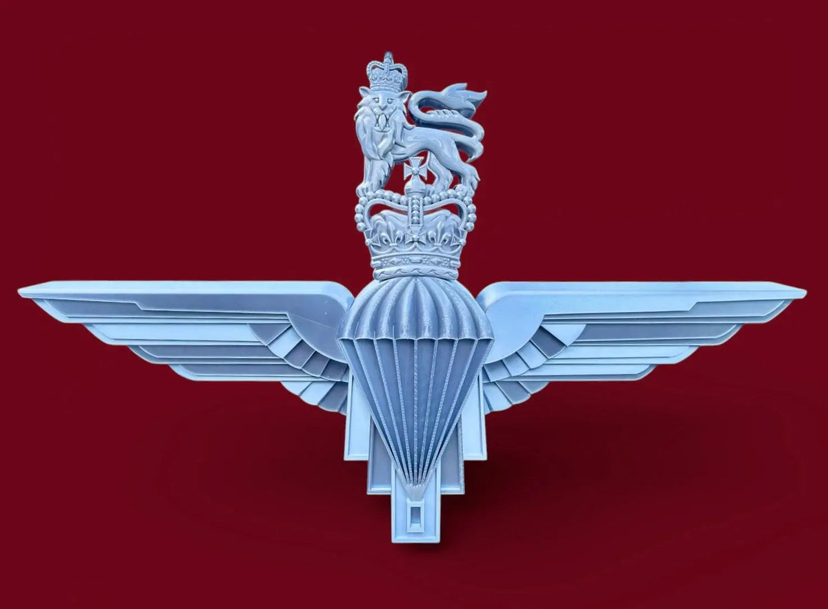 Parachute Regiment Queen's Crown XL Cap Badge | Officially Licensed