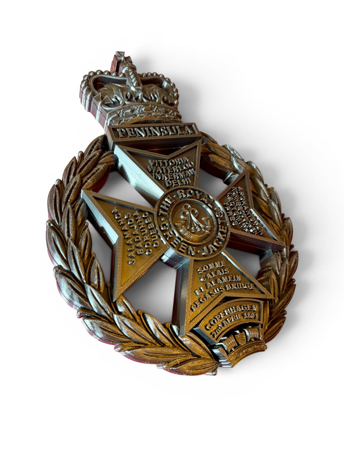 Royal Green Jackets All Black Cap Badge | Officially Licensed
