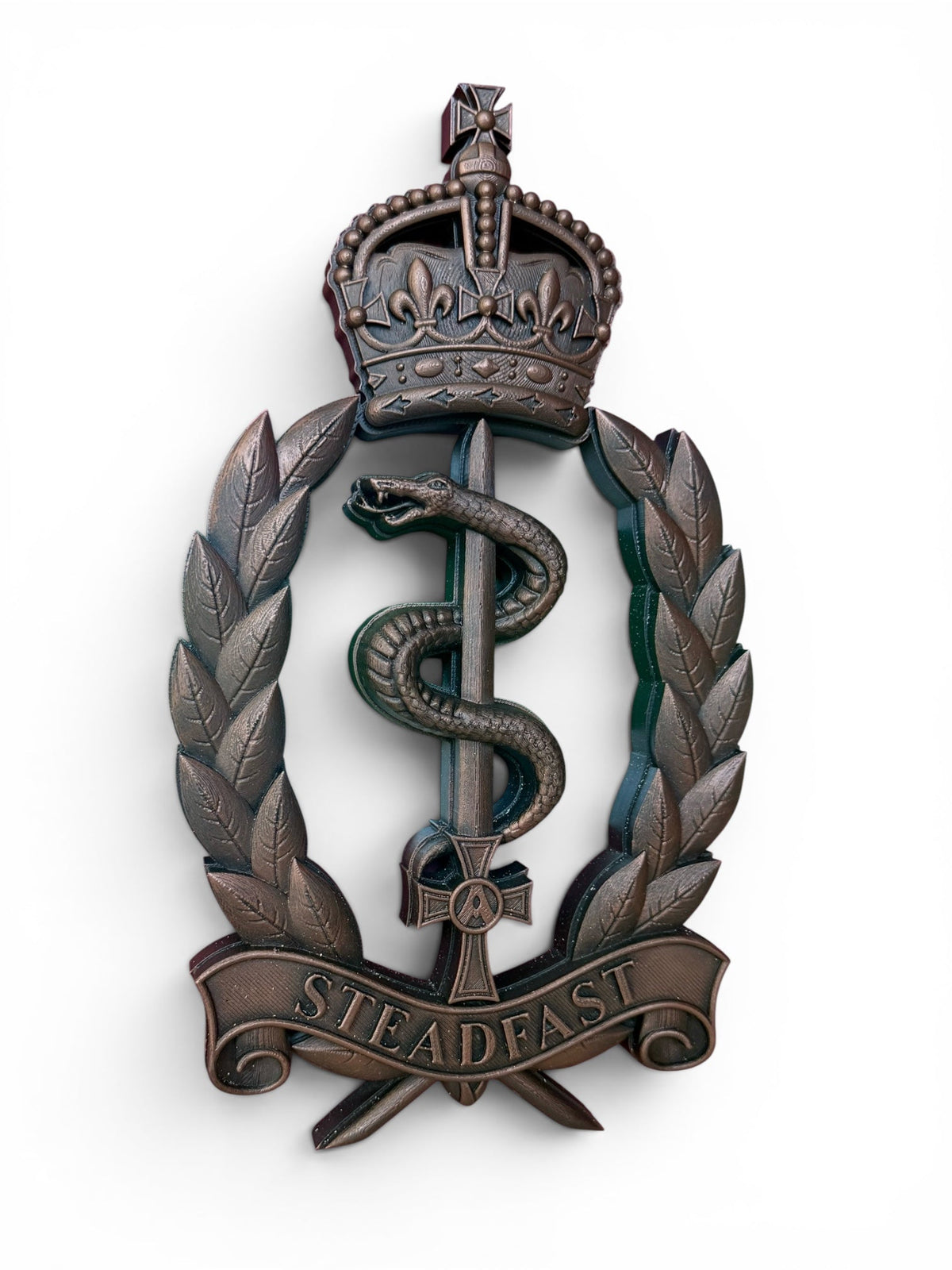 Royal Army Medical Service Brass Hand Painted Cap Badge | Officially Licensed