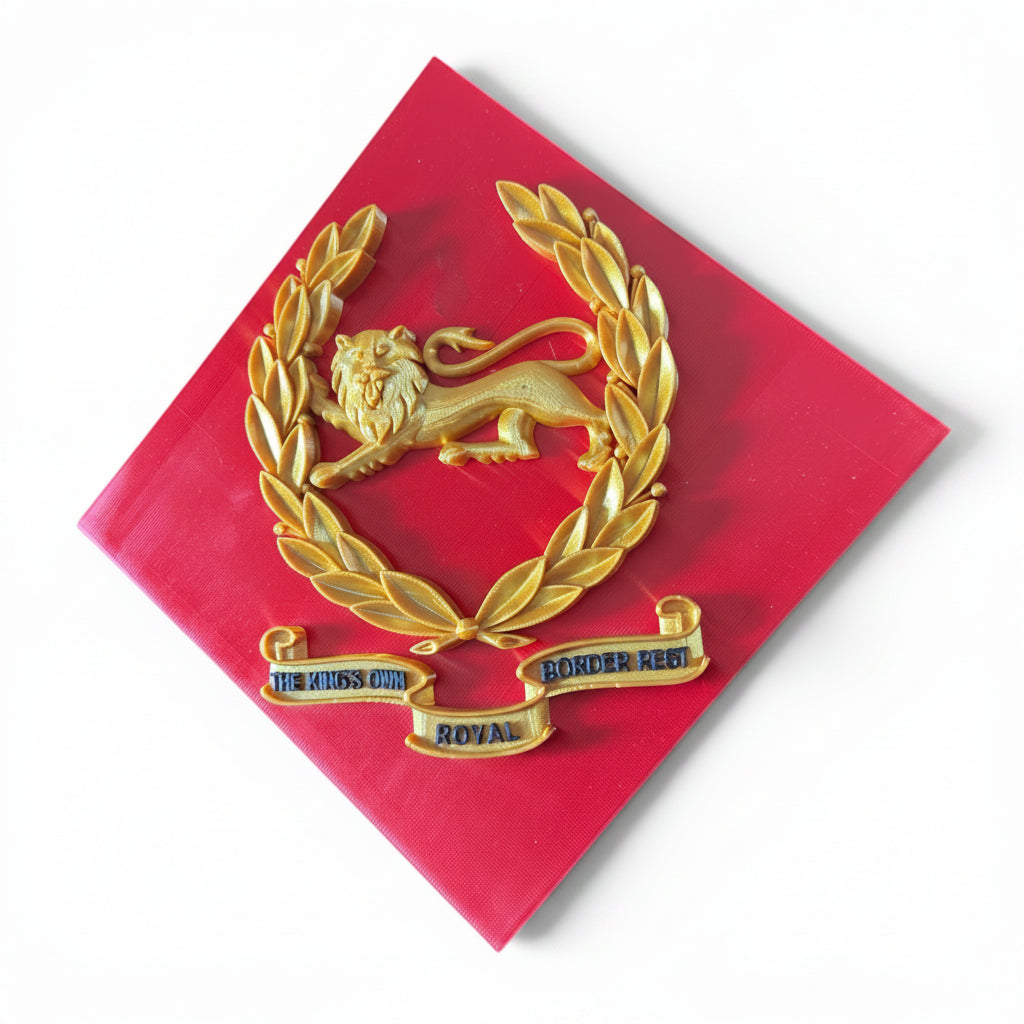 King's Own Royal Border Regiment Beret Badge with Scroll | Officially Licensed
