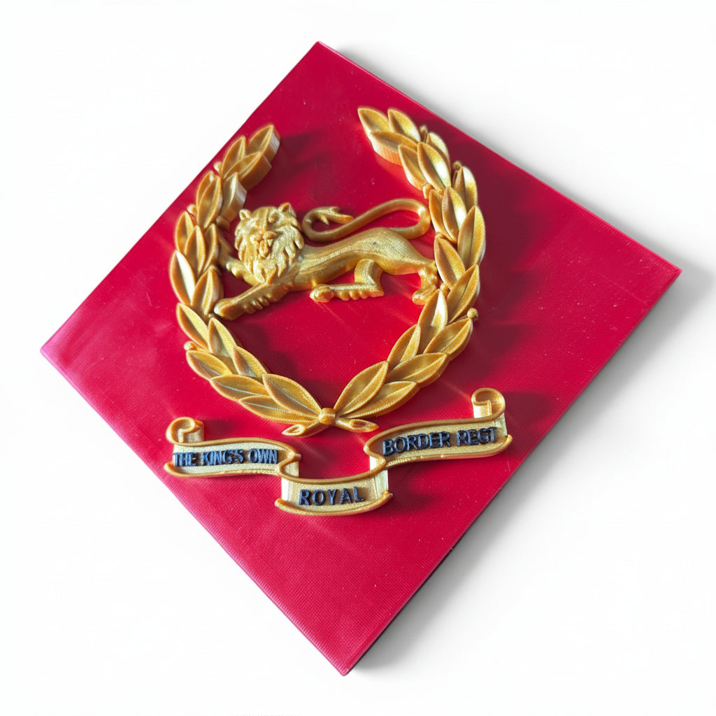 King's Own Royal Border Regiment Beret Badge with Scroll | Officially Licensed