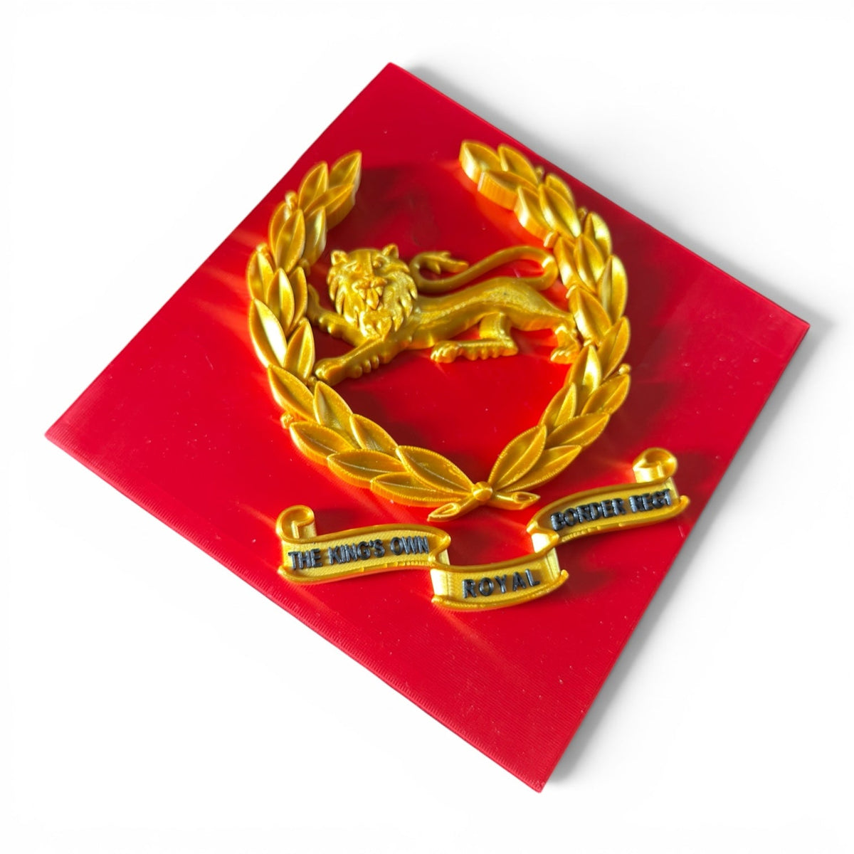 King's Own Royal Border Regiment Beret Badge with Scroll | Officially Licensed