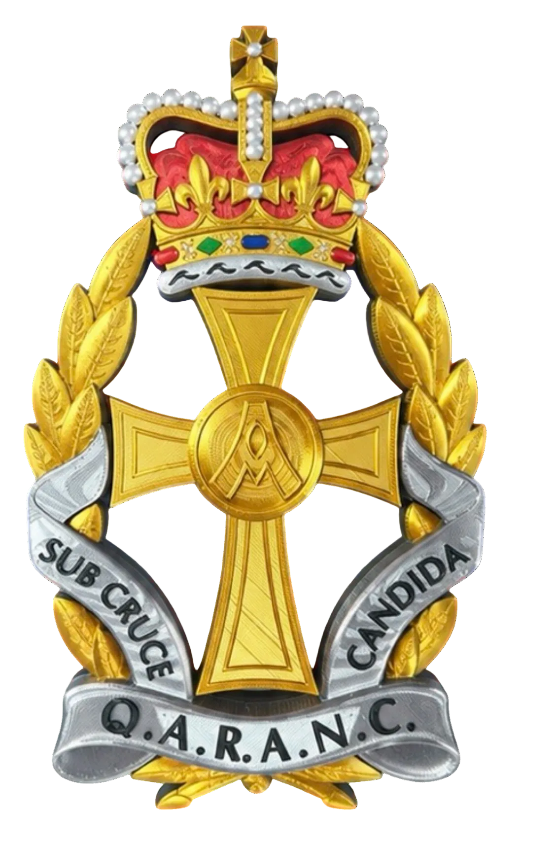 Queen Alexandra's Royal Army Nursing Corps Queen's Crown Cap Badge | Officially Licensed
