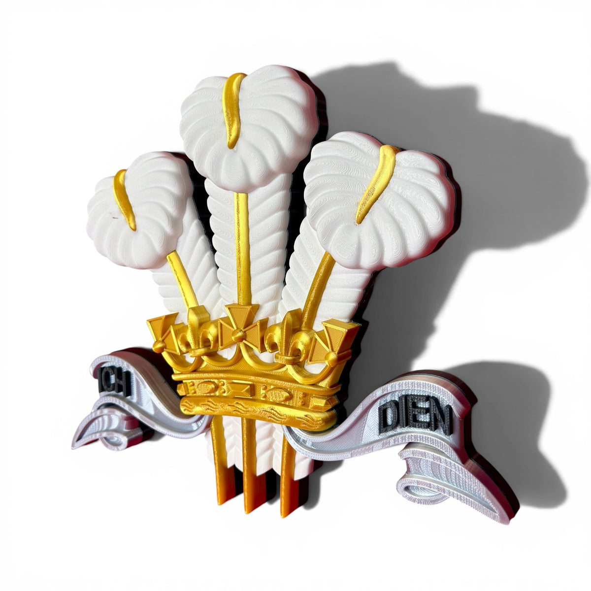 The Royal Regiment of Wales Silver, Gold & White Cap Badge | Officially Licensed