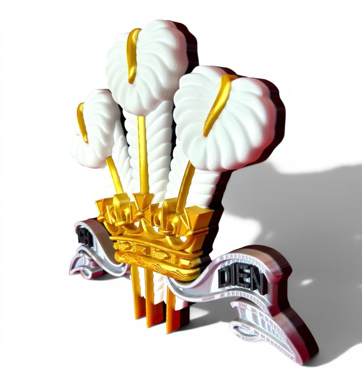 The Royal Regiment of Wales Silver, Gold & White Cap Badge | Officially Licensed