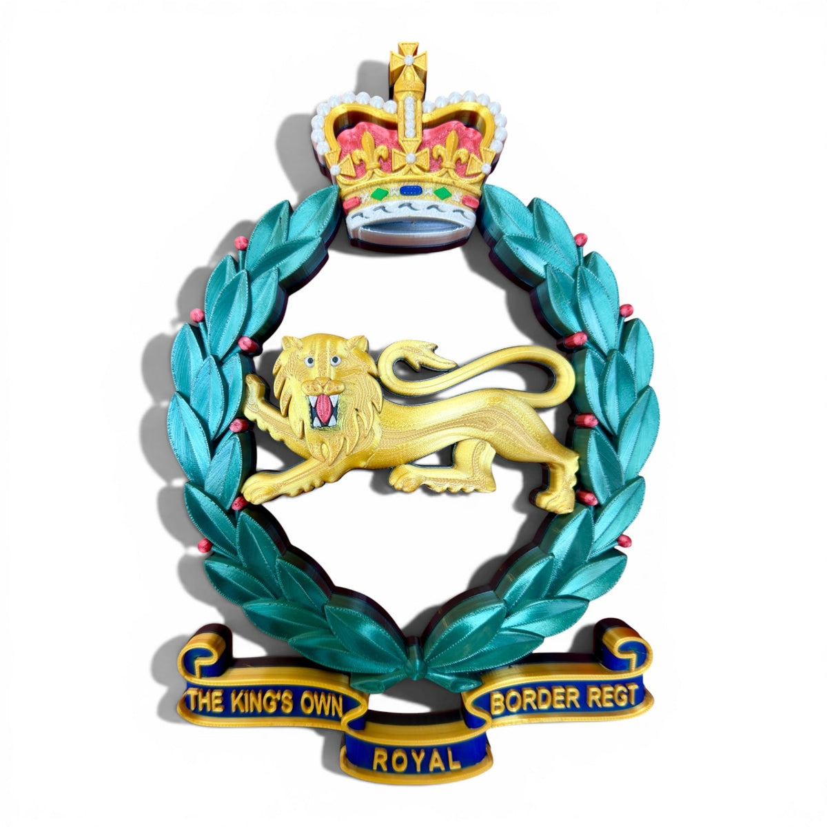 King's Own Royal Border Regiment Full Colour Cap Badge Crest | Officially Licensed